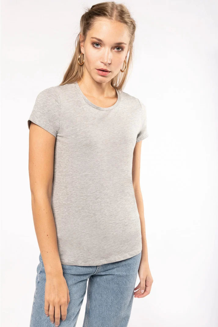 Kariban Ladies S/S Elastane Crew Neck T-Shirt.