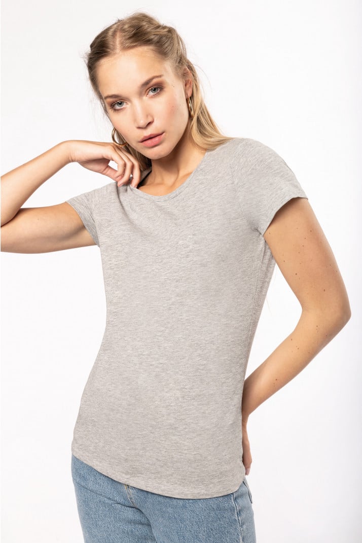 Kariban Ladies S/S Elastane Crew Neck T-Shirt.