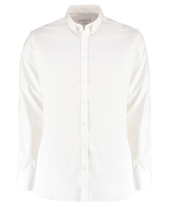 Kustom Kit Mens Stretch Oxford Shirt.