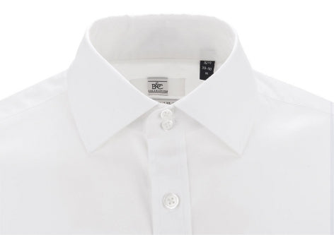 B&C Mens Black Tie S/S Poplin Shirt.
