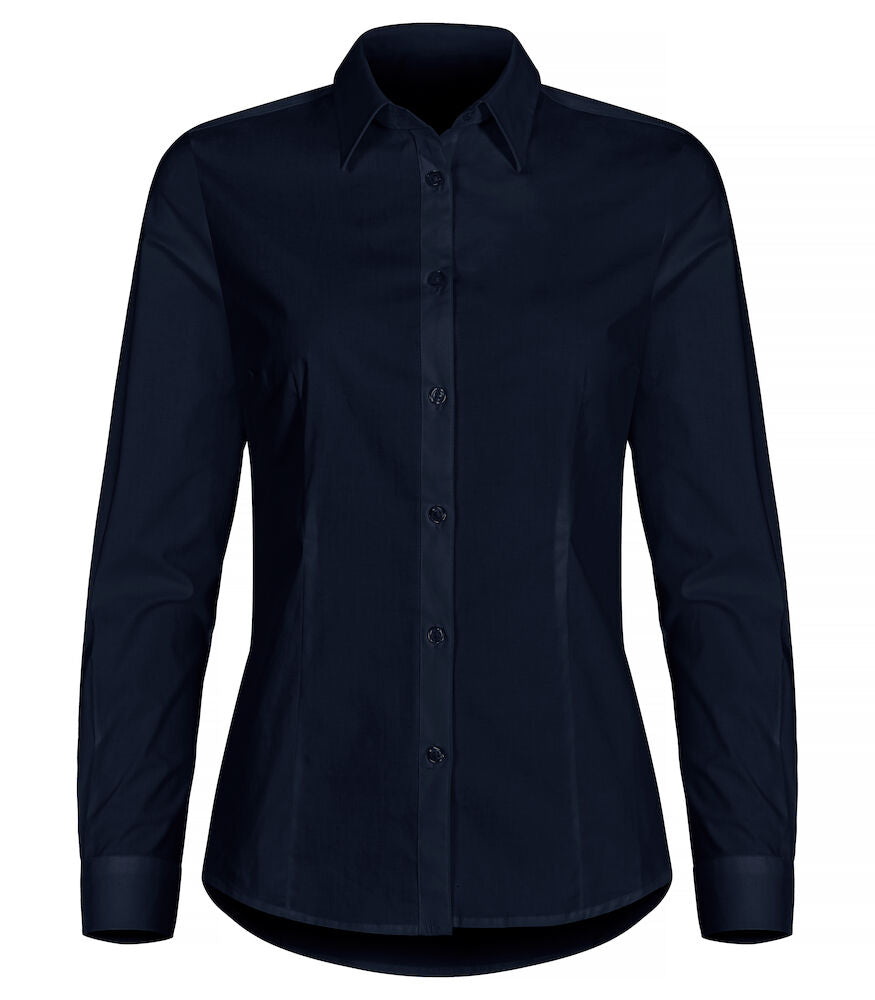 Clique Ladies L/S Stretch Shirt.