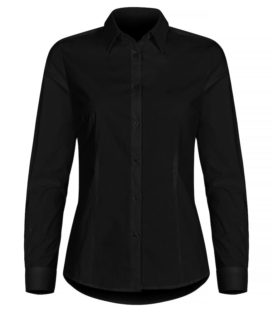 Clique Ladies L/S Stretch Shirt.