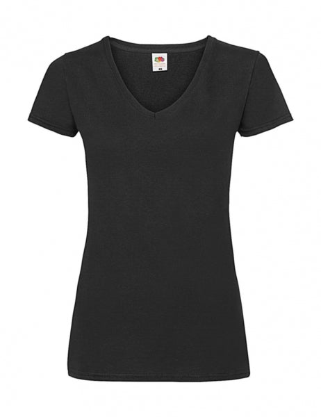 Fruit of the Loom Ladies V-Neck Valueweight T-Shirt.