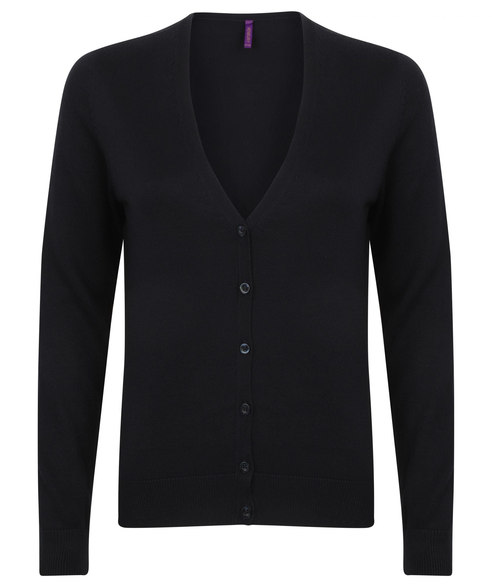 Henbury Ladies Lightweight V-Neck Short Cardigan.