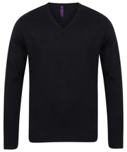 Load image into Gallery viewer, Henbury Mens Lightweight V-Neck Jumper
