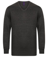 Load image into Gallery viewer, Henbury Mens Lightweight V-Neck Jumper
