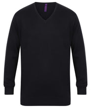 Load image into Gallery viewer, Henbury Mens Lightweight V-Neck Jumper
