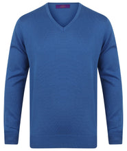 Load image into Gallery viewer, Henbury Mens Lightweight V-Neck Jumper
