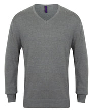 Load image into Gallery viewer, Henbury Mens Lightweight V-Neck Jumper
