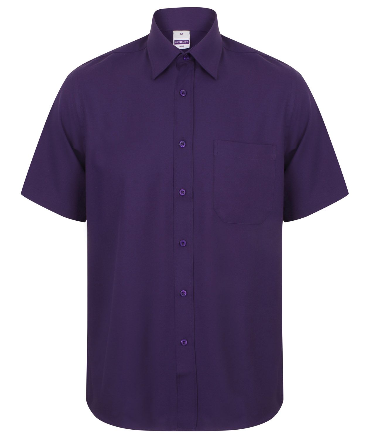 Henbury Mens S/S Wicking Shirt.