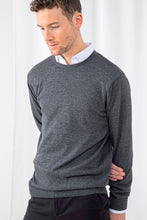 Load image into Gallery viewer, Henbury Mens Lightweight Crew Neck Jumper
