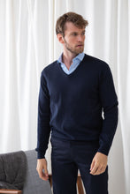Load image into Gallery viewer, Henbury Mens Lightweight V-Neck Jumper
