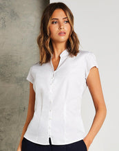 Load image into Gallery viewer, Kustom Kit Ladies Tailored Fit Mandarin Collar Blouse
