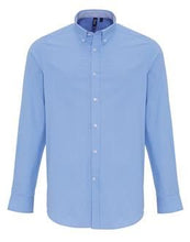 Load image into Gallery viewer, Premier Mens Cotton Rich Oxford Stripes Shirt
