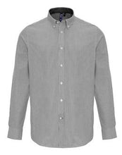 Load image into Gallery viewer, Premier Mens Cotton Rich Oxford Stripes Shirt
