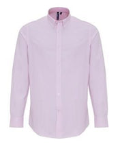 Load image into Gallery viewer, Premier Mens Cotton Rich Oxford Stripes Shirt
