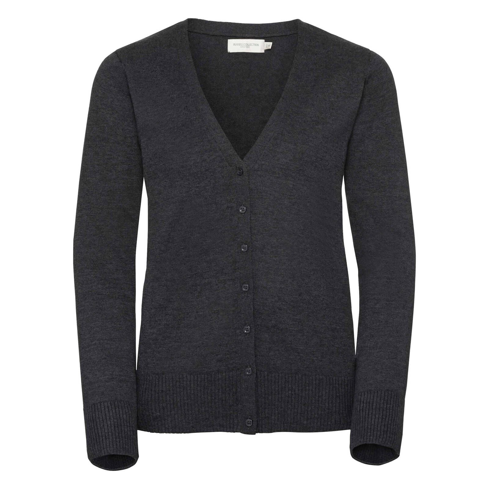 Russell Ladies V-Neck Knitted Cardigan.