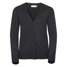 Load image into Gallery viewer, Russell Ladies V-Neck Knitted Cardigan
