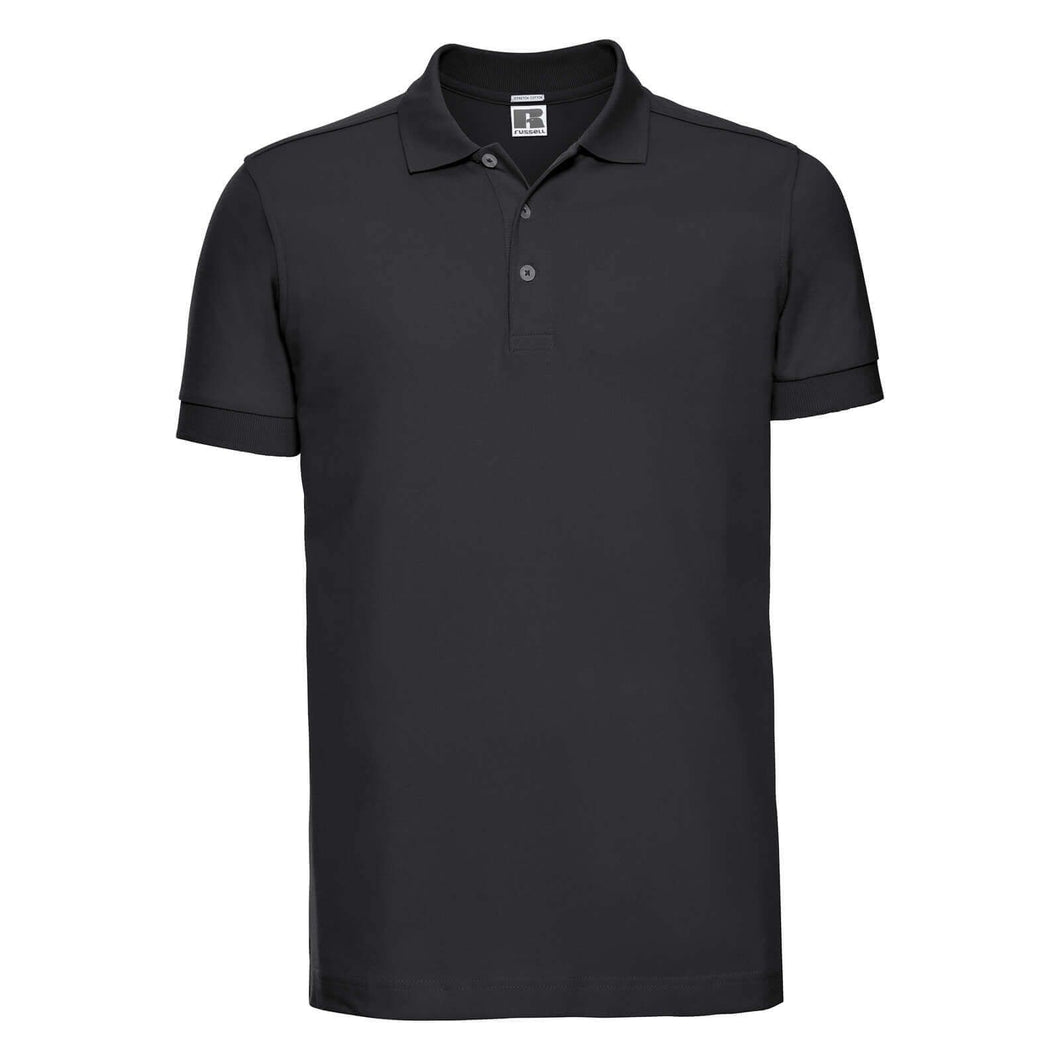 Russell Mens Fitted Stretch Polo