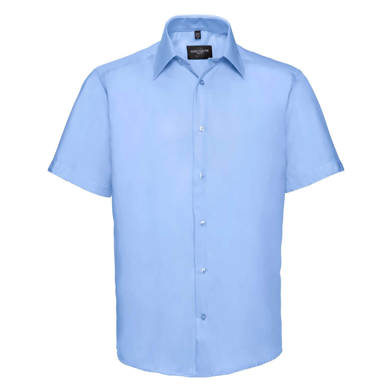 Russell Mens S/S Tailored Ultimate Non-Iron Shirt.