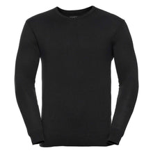 Load image into Gallery viewer, Russell Mens V-Neck Knitted Jumper
