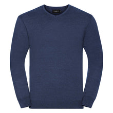 Load image into Gallery viewer, Russell Mens V-Neck Knitted Jumper
