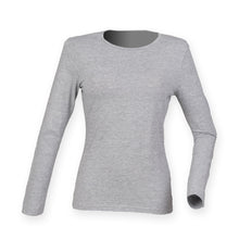 Load image into Gallery viewer, Skinnifit Ladies L/S Feel Good Stretch T-Shirt
