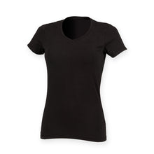 Load image into Gallery viewer, Skinnifit Ladies S/S V-neck Feel Good Stretch T-Shirt
