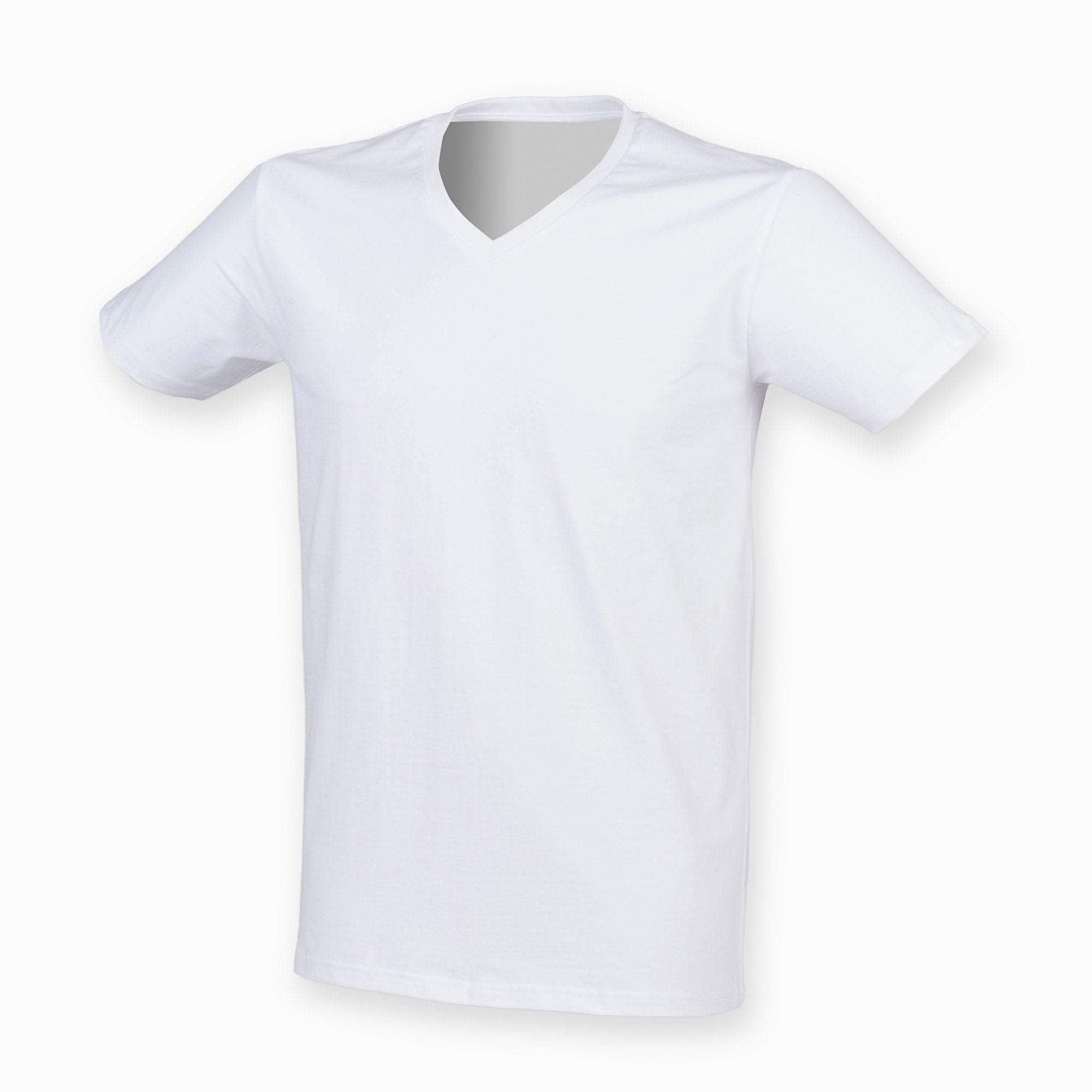 Skinnifit Mens S/S V-neck Feel Good Stretch T-Shirt.