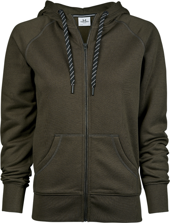 Tee Jays Ladies Full Zip Hoodie.