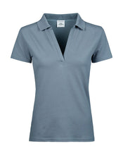 Load image into Gallery viewer, Tee Jays Ladies Luxury Stretch V Polo
