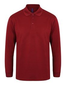 Henbury Unisex L/S Polo.