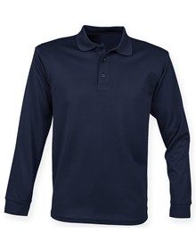 Henbury Unisex L/S Polo.