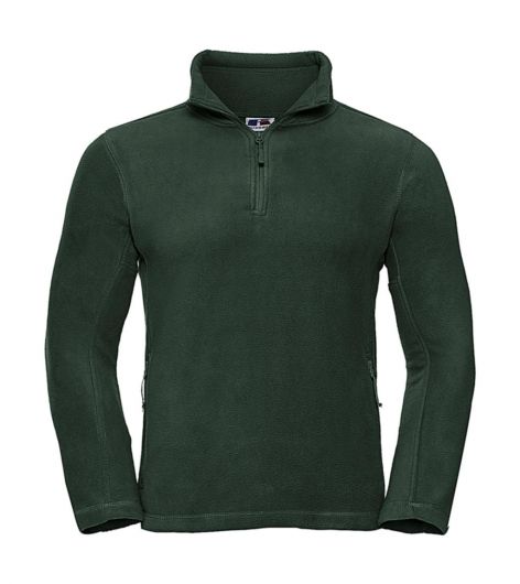 Russell Mens Quarter Zip Outdoor Fleece.
