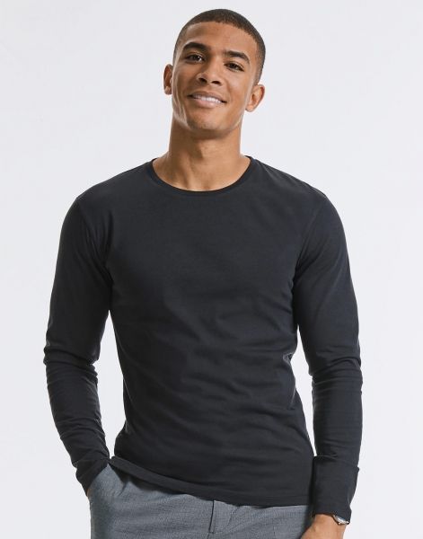 Russell Mens Pure Organic L/S T-Shirt.