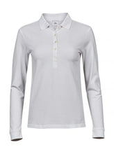 Load image into Gallery viewer, Tee Jays Ladies Luxury Stretch L/S Polo
