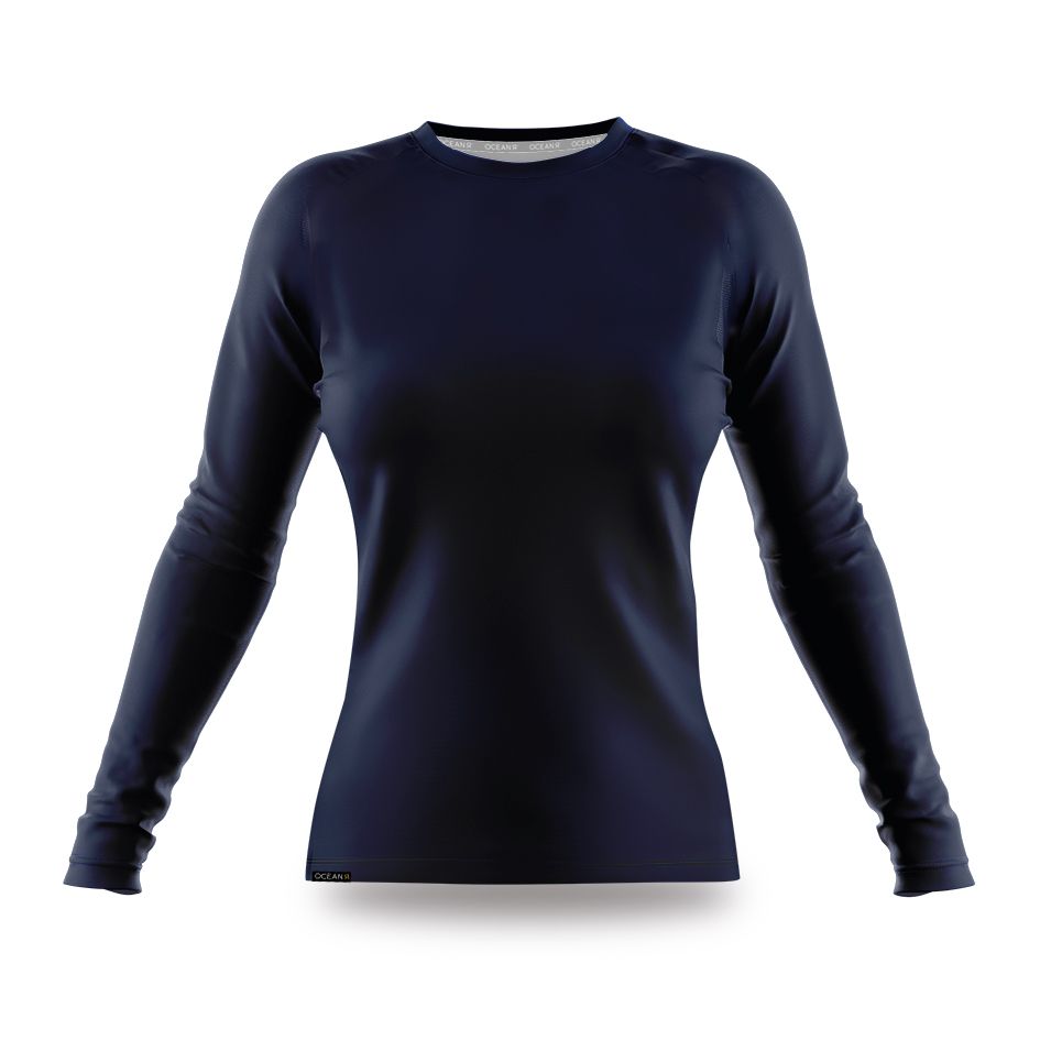 OceanR Wave Collection Ladies L/S Rash Guard.