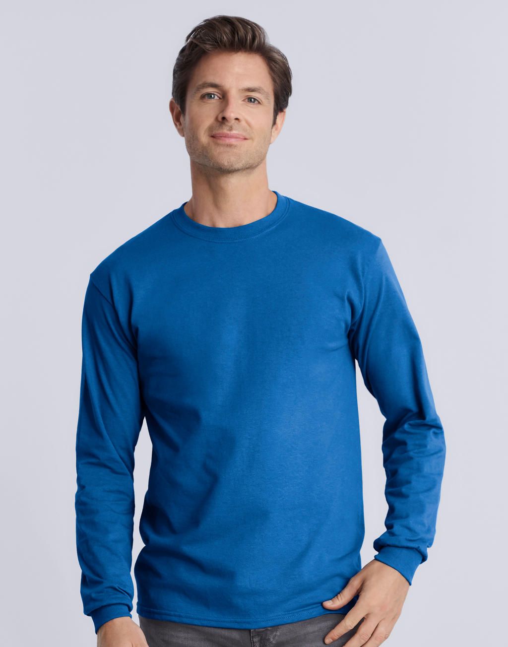 Gildan Mens L/S Ultra Cotton T-Shirt.