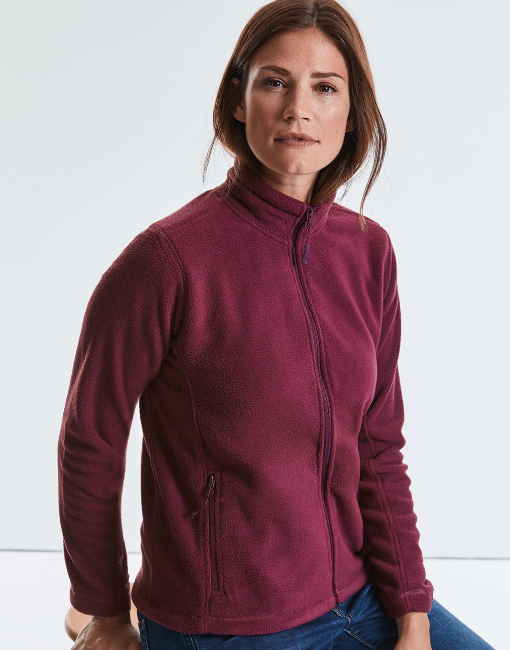 Russell Ladies Full Zip Outdoor Fleece.