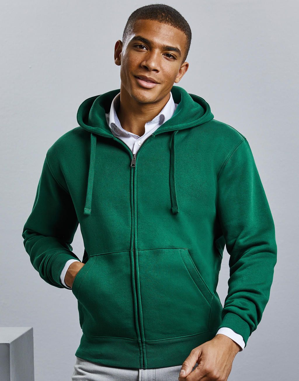 Russell Mens Authentic Zipped Hoodie.