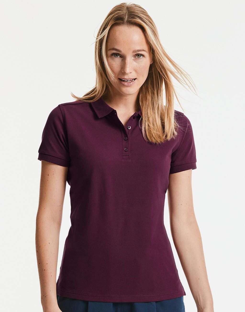 Russell Ladies Tailored Stretch Polo.