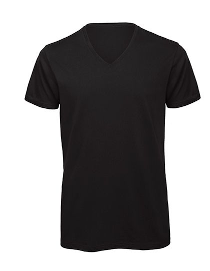 B&C Mens Organic Inspire V-Neck T-Shirt