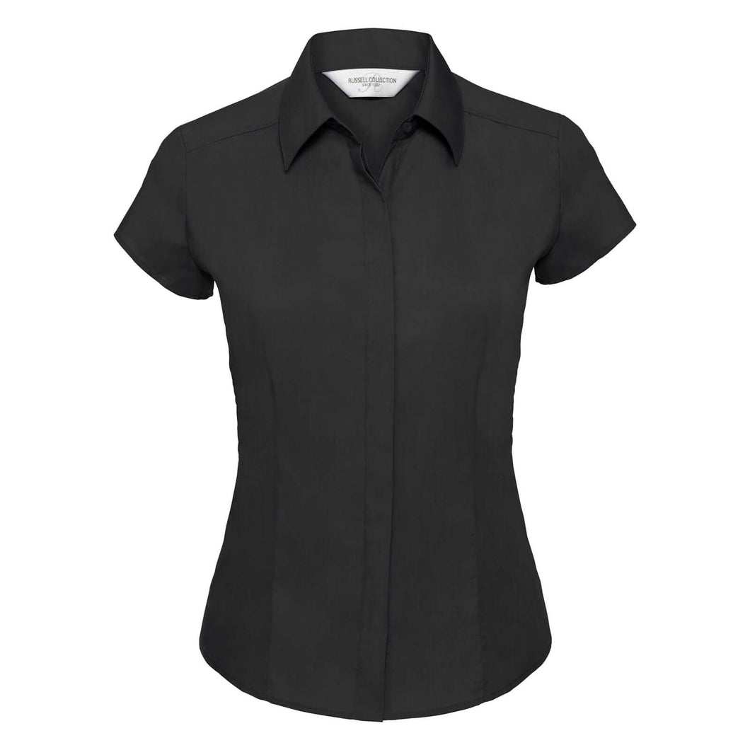 Russell Ladies Cap Sleeve Fitted Shirt