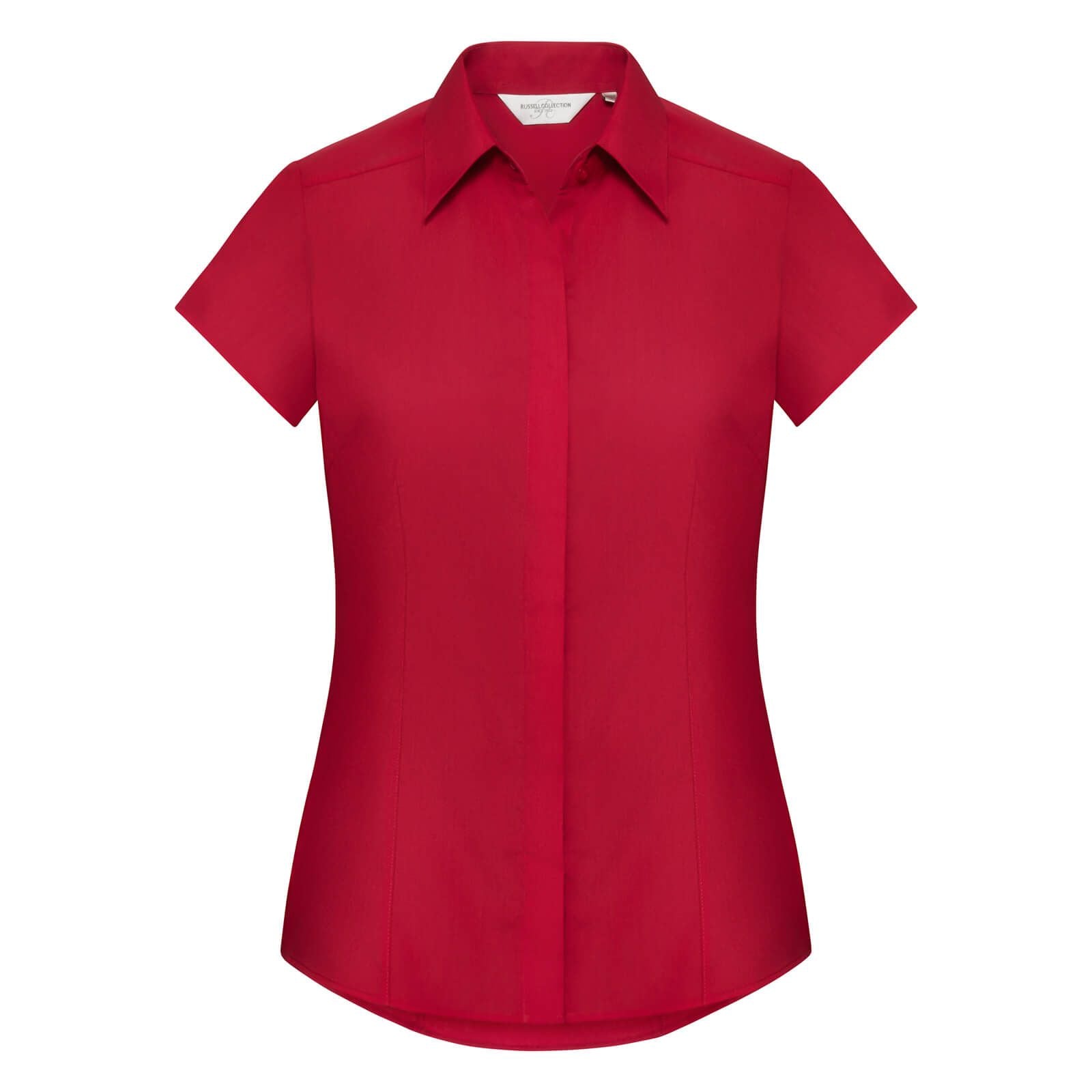 Russell Ladies Cap Sleeve Fitted Shirt.