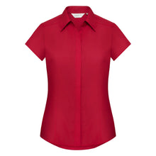 Load image into Gallery viewer, Russell Ladies Cap Sleeve Fitted Shirt

