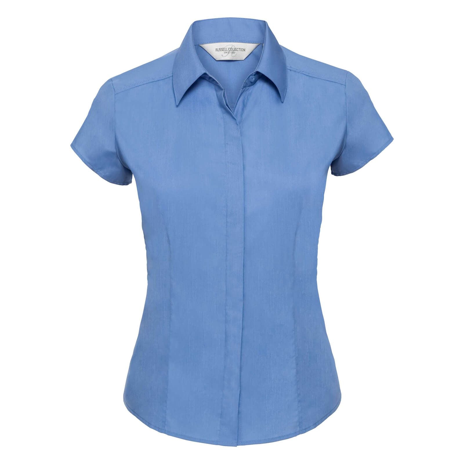 Russell Ladies Cap Sleeve Fitted Shirt.