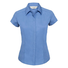 Load image into Gallery viewer, Russell Ladies Cap Sleeve Fitted Shirt
