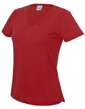 Load image into Gallery viewer, AWDis Ladies S/S V-neck Girlie T-Shirt
