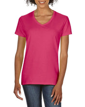 Load image into Gallery viewer, Gildan Ladies Premium Cotton V-Neck T-Shirt
