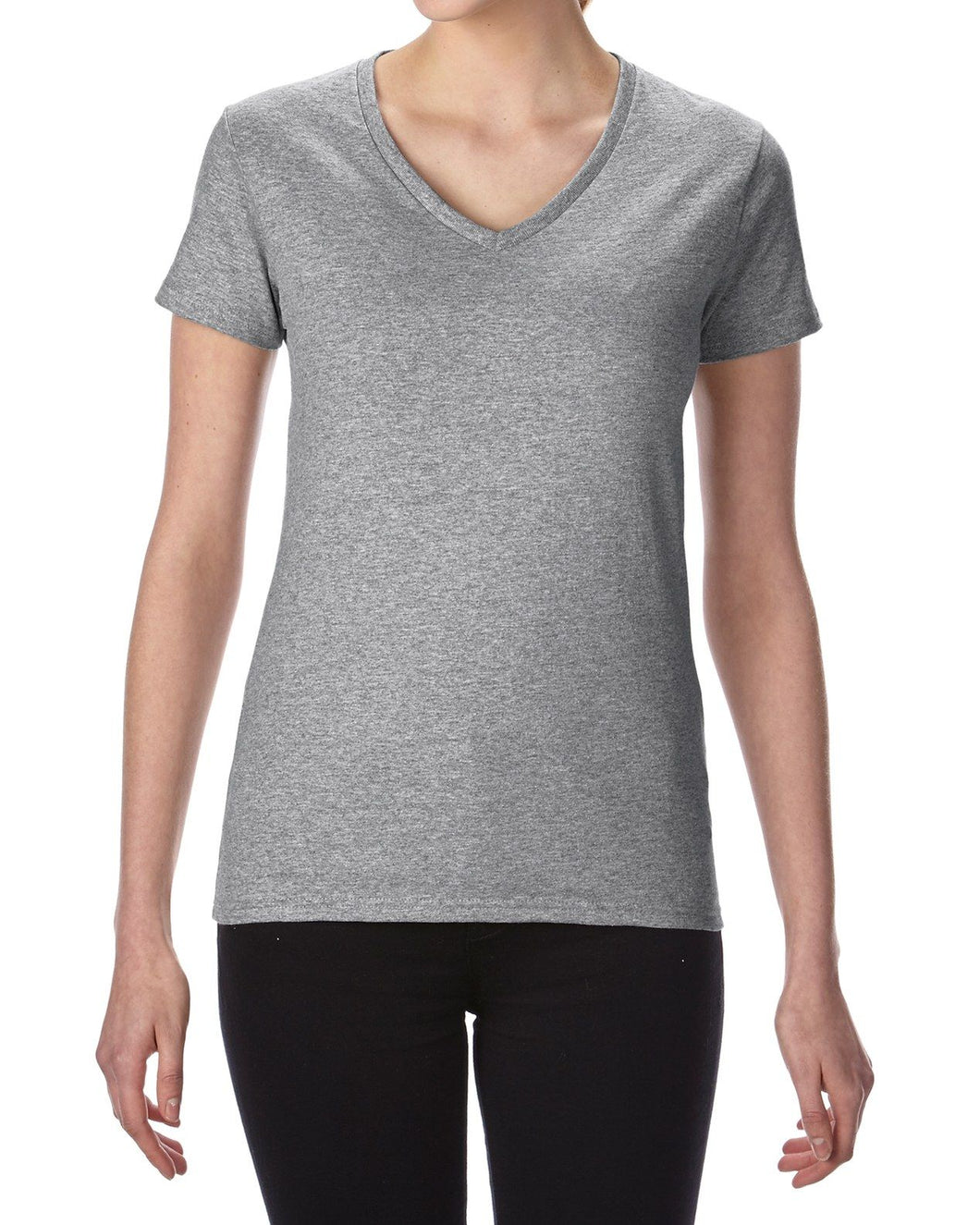 Gildan Ladies Premium Cotton V-Neck T-Shirt